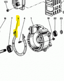 GUARNIZIONE CARTER C7 RICAMBIO PER ATOMIZZATORE M1200 CIFARELLI