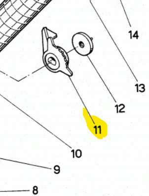 LEVETTA PER RUBINETTO LIQUIDO M88 PER ATOMIZZATORE M1200 CIFARELLI