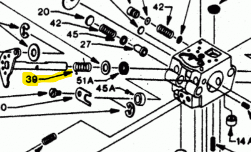 Molla alberino valvola gas ricambio per atomizzatore Cifarelli
