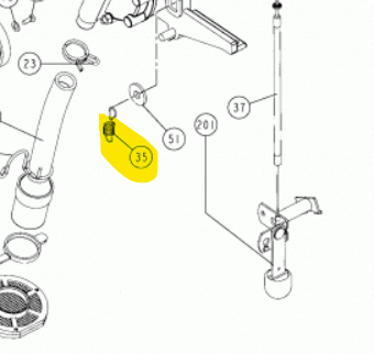 MOLLA ECCENTRICA RICHIAMO POMPA PER ATOMIZZATORE ULTIMO TIPO CIFARELLI