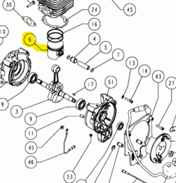 PISTONE +SEGMENTI E SPINOTTO C7 PER ATOMIZZATORE CIFARELLI