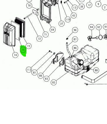 PRE FILTRO ARIA IN CARTA RICAMBIO PER ATOMIZZATORE M1200 CIFARELLI