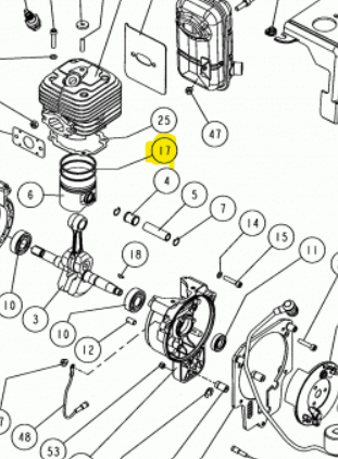 SEGMENTO RICAMBIO PER CILINDRO ATOMIZZATORE M1200 CIFARELLI