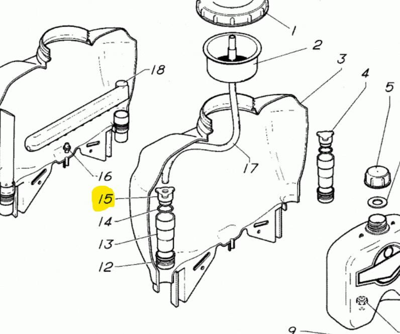 TAPPO TRILOBATO CON FORO D.11.5 PER ATOMIZZATORE M1200 CIFARELLI