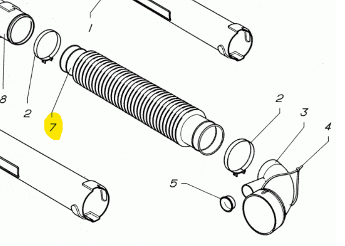 TUBO FLESSIBILE D.65 PER ATOMIZZATORE M1200 CIFARELLI