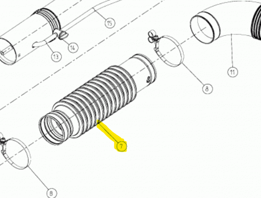 Tubo flessibile anm per atomizzatore M1200 CIFARELLI
