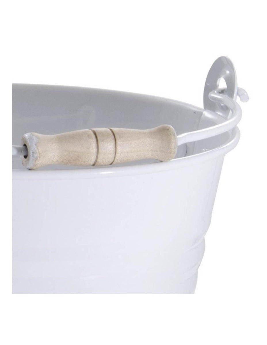 SECCHIO ZINCO LT.10 BIANCO VERDELOOK