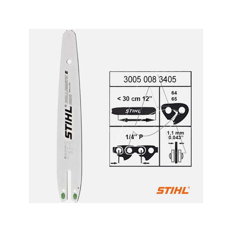 Barra motosega Stihl MSA161/T MS150/150TC MSA120/140 cm.30
