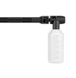 Set spray detergente
Per lo sporco ostinato, è possibile aggiungere detersivo al getto spray. Per fare ciò, il flacone del detergente viene semplicemente fissato alla lancia di spruzzatura