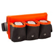 FODERO PER BATTERIE 3 TASCHE, IN NYLON E PVC STOCKER