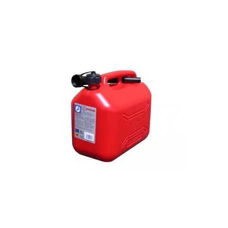 TANICA LATTINA PLASTICA ROSSA CARBURANTE LT.10 C/BECCUCCIO MAURER
