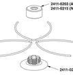 TESTINA DECESPUGLIATORE PLASTICA METALLO VERDE UFO ARNOPLAST