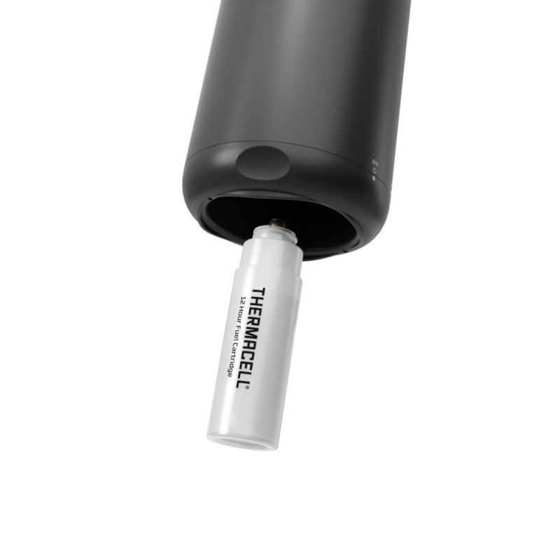Thermacell Repellente Antizanzare Mini Halo, Per Esterno, Giardino e Patio, Protezione Efficace 21m², Inodore, Include 12 Ore di protezione, 1 Cartuccia + 3 Piastrine, Grafite