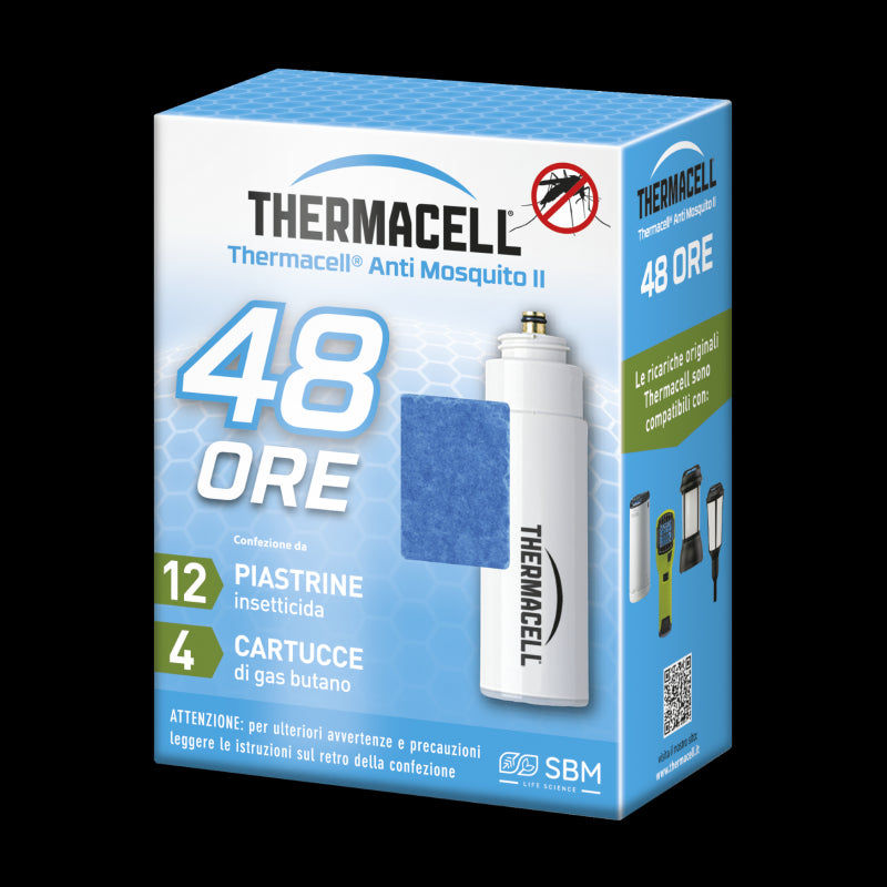 THERMA REFILL RICARICA ANTIMOSQUITO II 4 CARTUCCE 12 PIASTRINE
