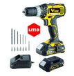TRAPANO VIGOR  VI-T20/LIU 2 BATTERIE 20V 1.5AH