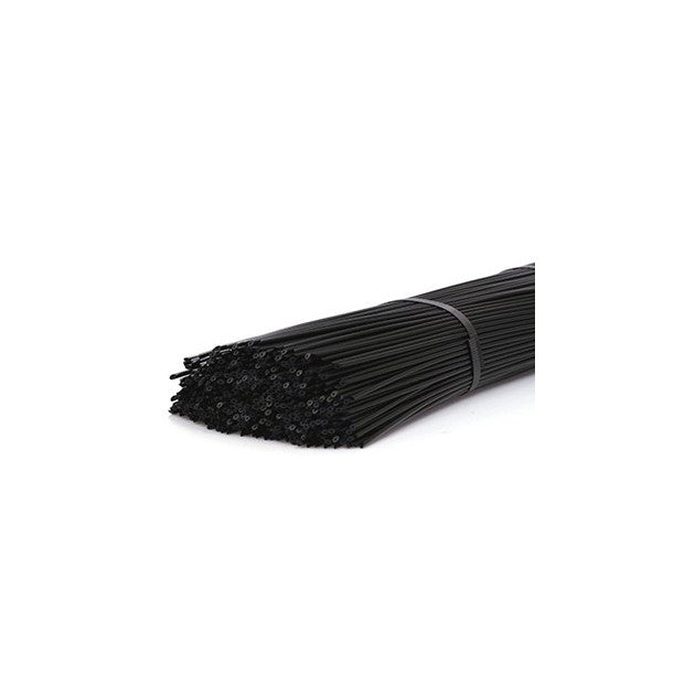 SPAGHETTO TUBO CAPILLARE PRETAGLIATO CM.100 PER ASTINE NERO