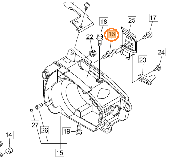 PRIGIONIERO PER LAMA GUIDA PER 320 TS SHINDAIWA