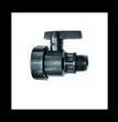 VALVOLA SARACINESCA PVC NERA DA 1" MASCHIO/FEMMINA