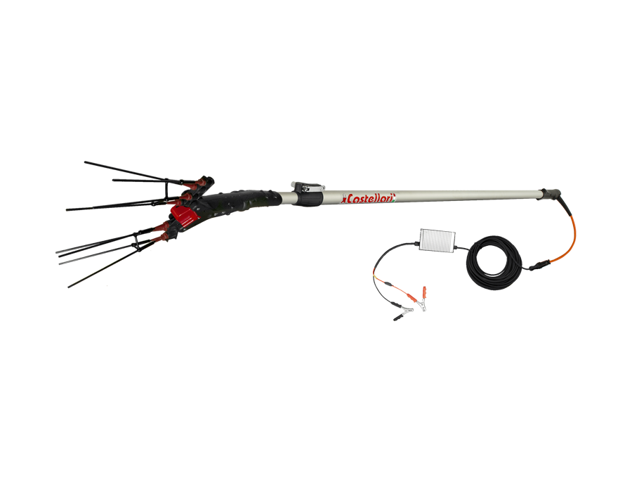 ABBACCHIATORE A BATTERIA VERTIGO LUNGO 12 V 2.4 MT. 3.20MT ALLUMINIO