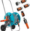 CARRELLO AVVOLGITUBO PLASTICA CON MT.20 TUBO GARDENA