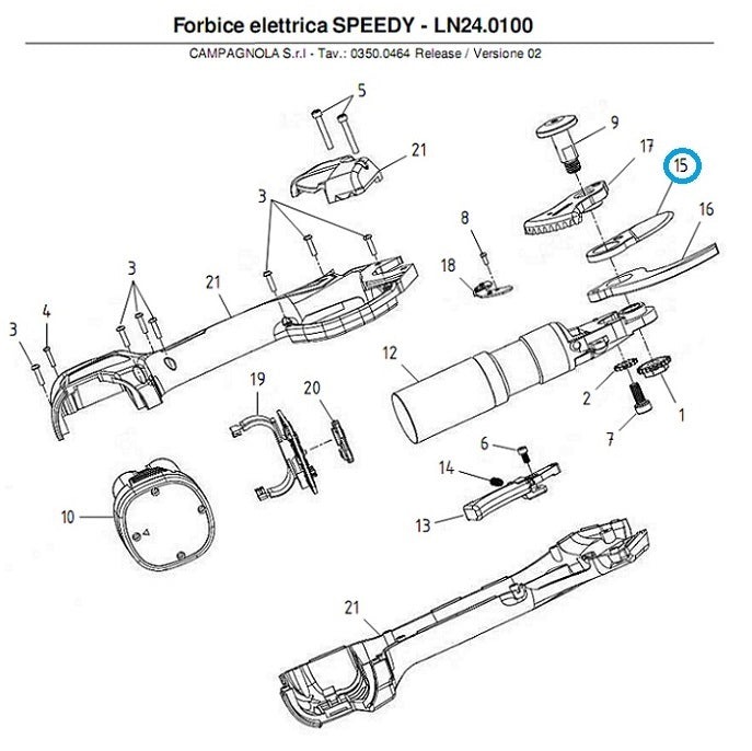 LAMA MOBILE RICAMBIO PER FORBICI SPEEDY CAMPAGNOLA